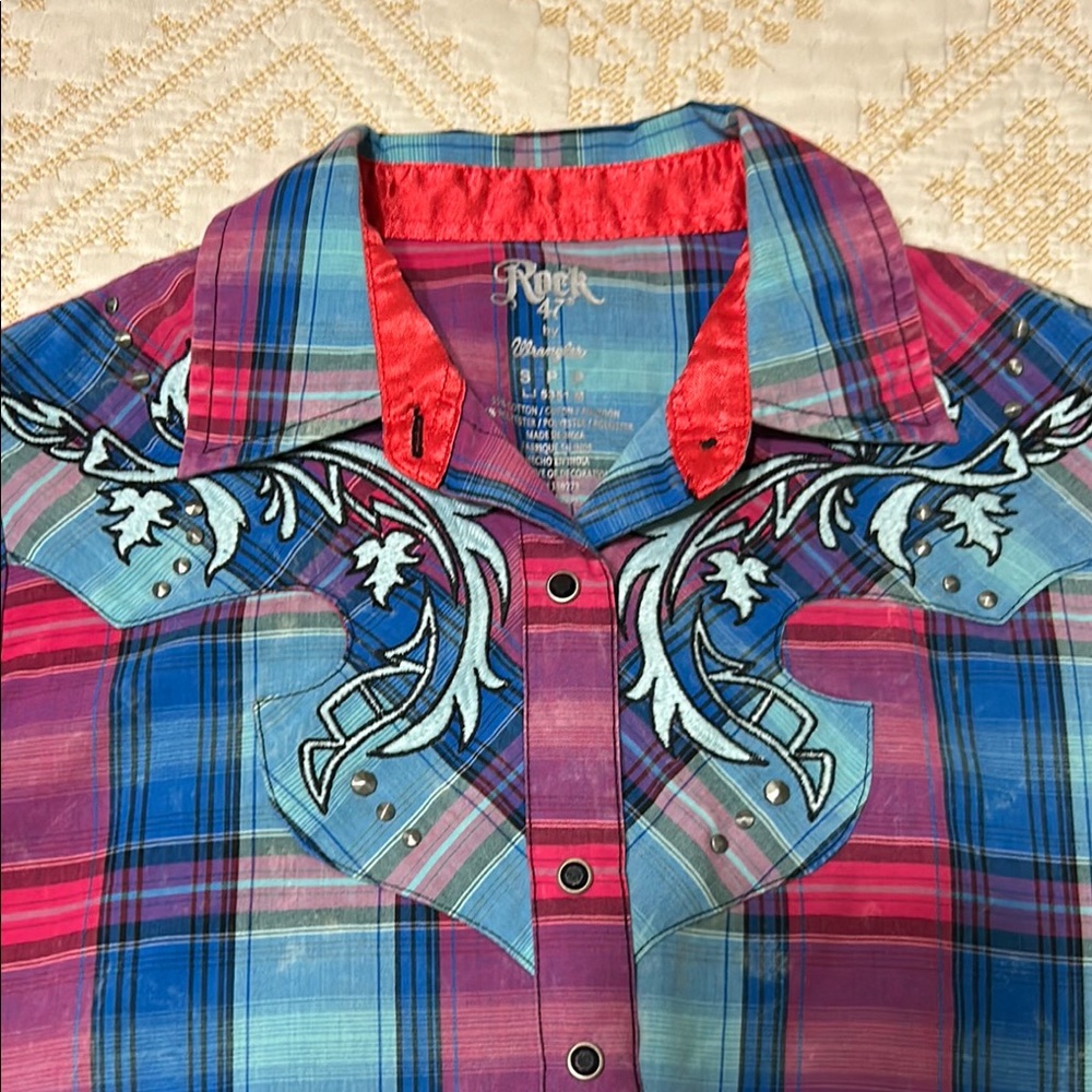 Rock 47 Multicolor Snap Down Western Shirt